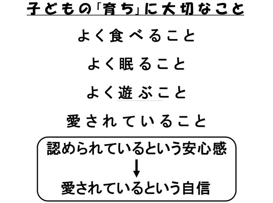 子どもの「育ち」に大切なこと